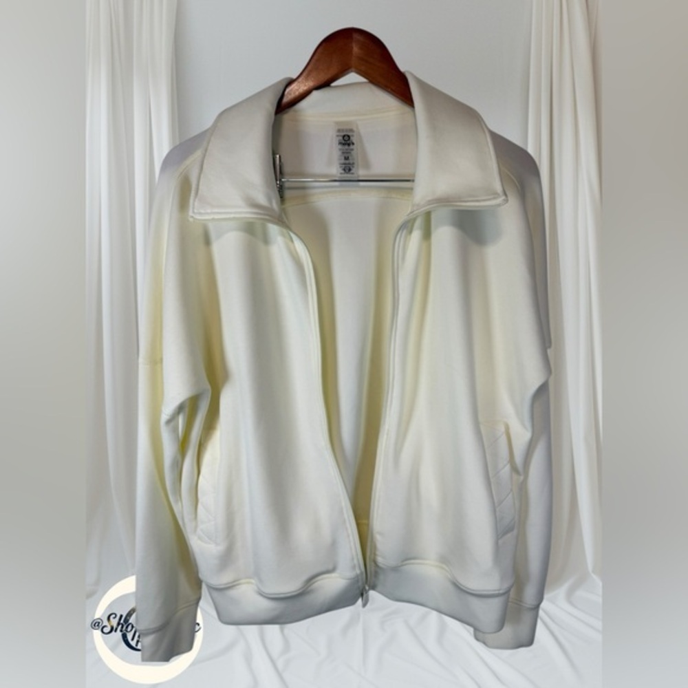 Mono B zip up Cream Jacket Size M coat